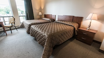 Desk, free WiFi, bed sheets