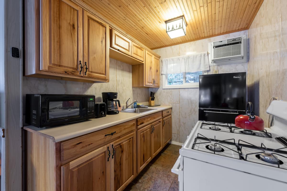 premier 2 bedroom suite, deck, kitchen | private kitchen | microwave, coffee/tea maker