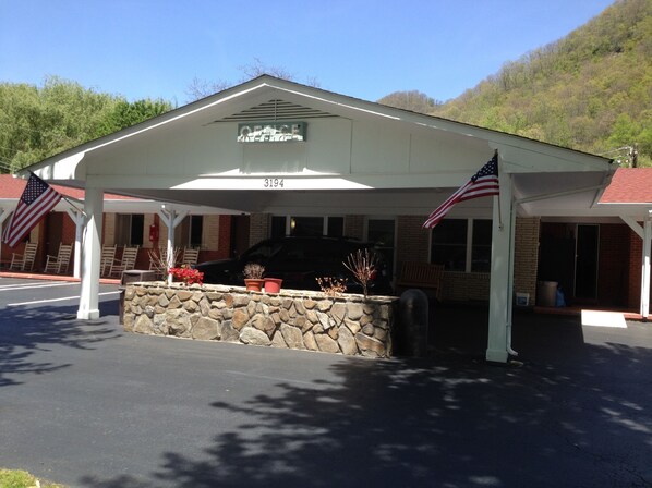 Majoituspaikan julkisivu