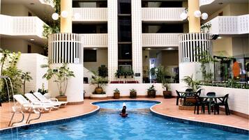 Indoor pool, outdoor pool