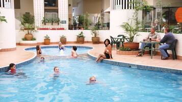 Indoor pool, outdoor pool