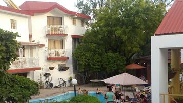 Vue depuis lâhĂ©bergement