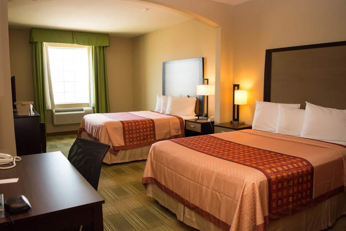 individually decorated, individually furnished, desk, blackout curtains