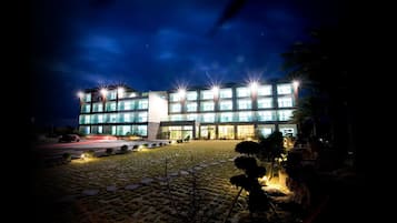 Front of property – evening/night