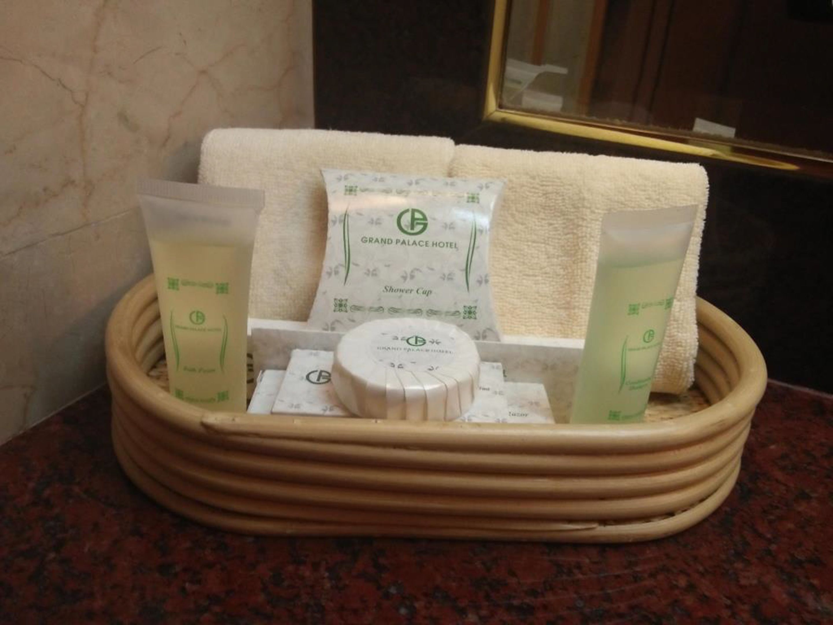 free toiletries, hair dryer, bathrobes, slippers