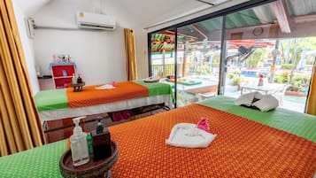 Body treatments, aromatherapy, Thai massages, body scrubs, reflexology