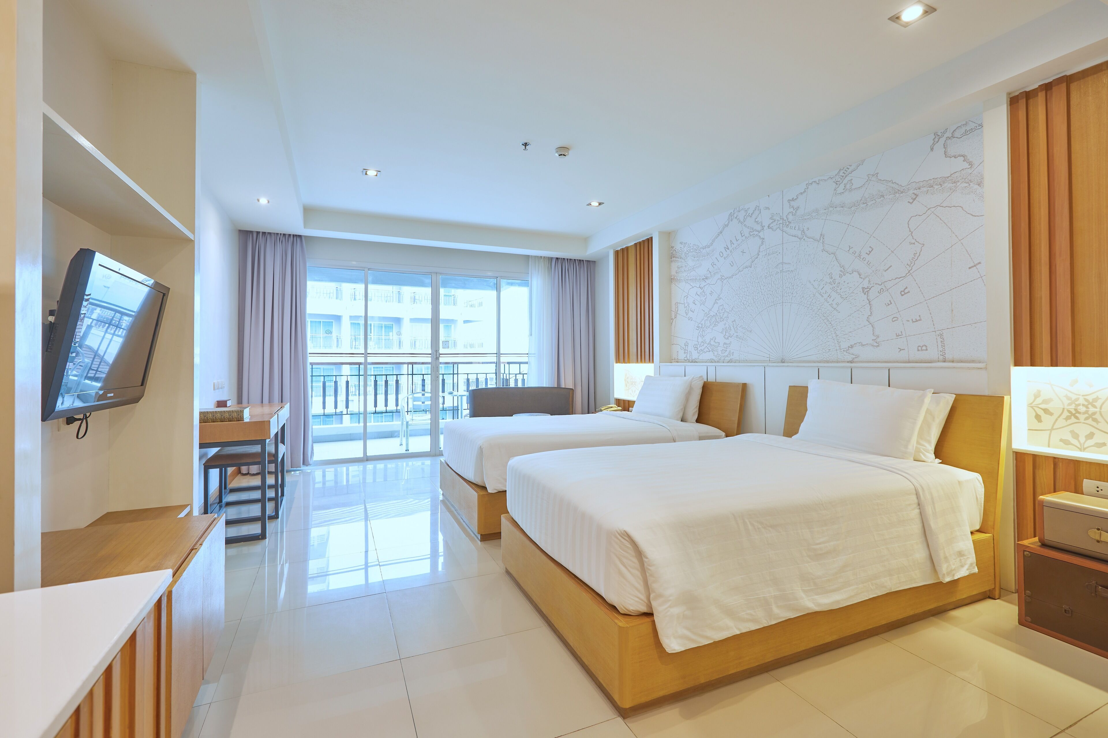 Deluxe Twin - High Floor North Wing | Pemandangan balkon