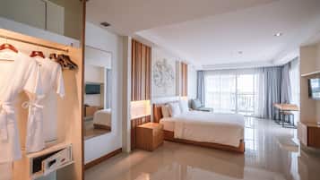 North Wing Suite Hihg Floor Start 4th -6th | 1 habitación, ropa de cama de alta calidad y minibar