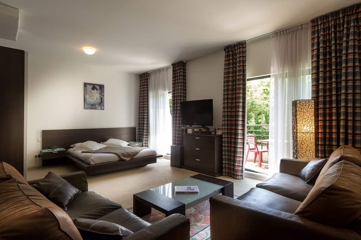 suite | living area | flat-screen tv