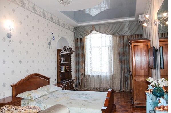 Appartement, 2 chambres | Couette en duvet, décor unique, ameublement unique