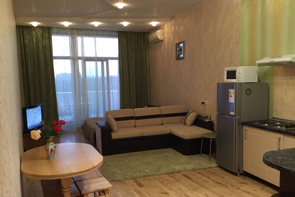 Comfort-Apartment, eingeschränkter Meerblick, am Strand | Hochwertige Bettwaren, individuell dekoriert, individuell eingerichtet