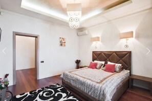 เอ็กเซกคิวทีฟอพาร์ทเมนท์, 1 ห้องนอน, วิวทะเล, หันหน้าสู่ทะเล | เครื่องนอนระดับพรีเมียม, ห้องพักตกแต่งอย่างมีเอกลักษณ์