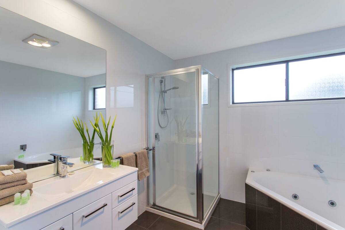 free toiletries, hair dryer, towels