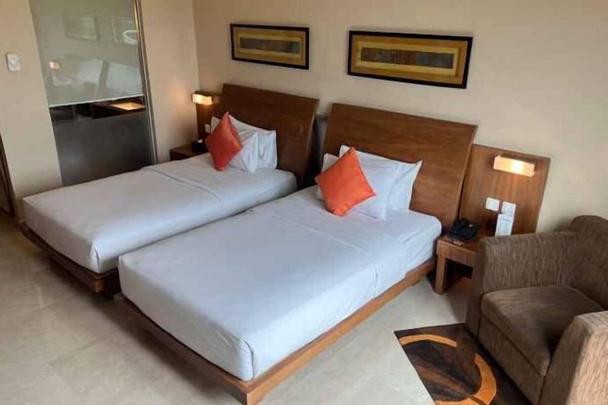 1 slaapkamer, luxe beddengoed, een minibar, een kluis op de kamer