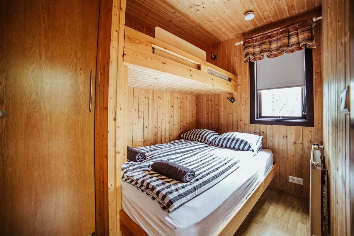 Ferienhaus, 1 Schlafzimmer | Verdunkelungsvorhänge, kostenloses WLAN, Bettwäsche