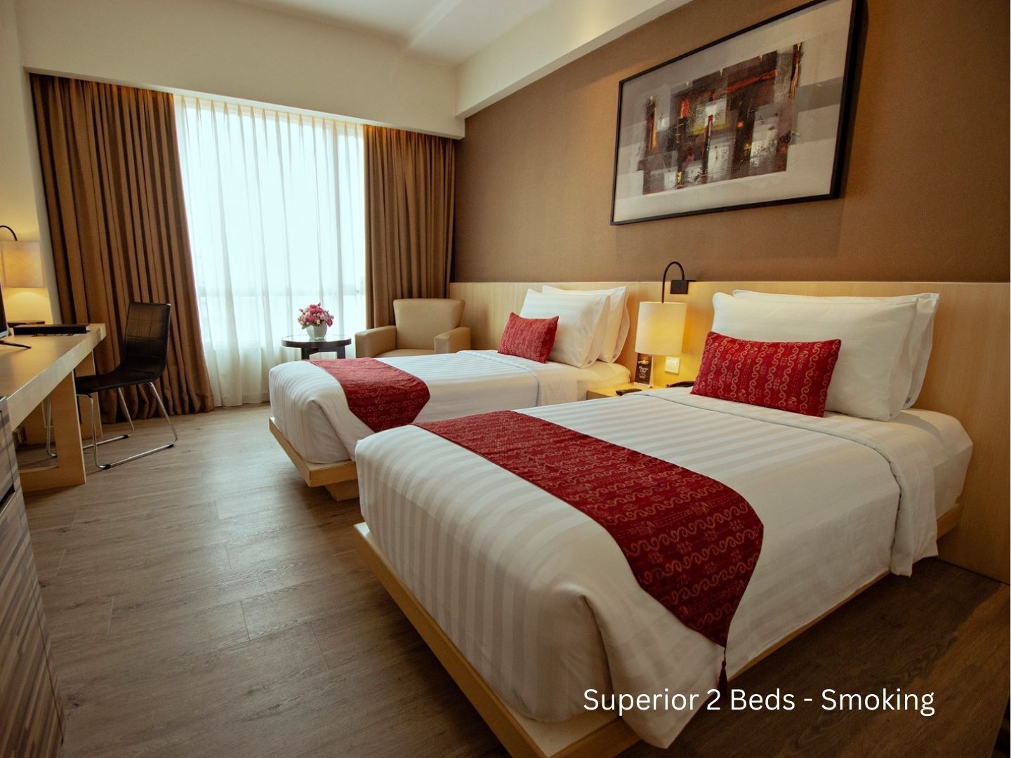 Superior Twin Smoking | Premium bedding, minibar, in-room safe, desk