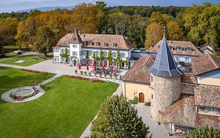 Aerial view. Château de Bossey