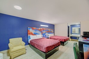 Room, 2 Queen Beds, Non Smoking | Desk, iron/ironing board, free WiFi, bed sheets - Texas Inn Brownsville by Hotel O (Brownsville)
