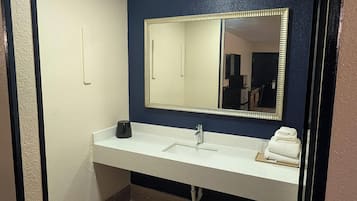 Free toiletries, hair dryer, towels