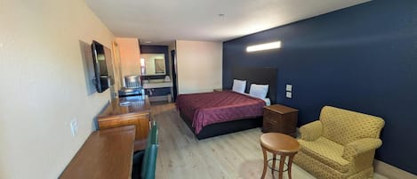 Desk, iron/ironing board, free WiFi, bed sheets