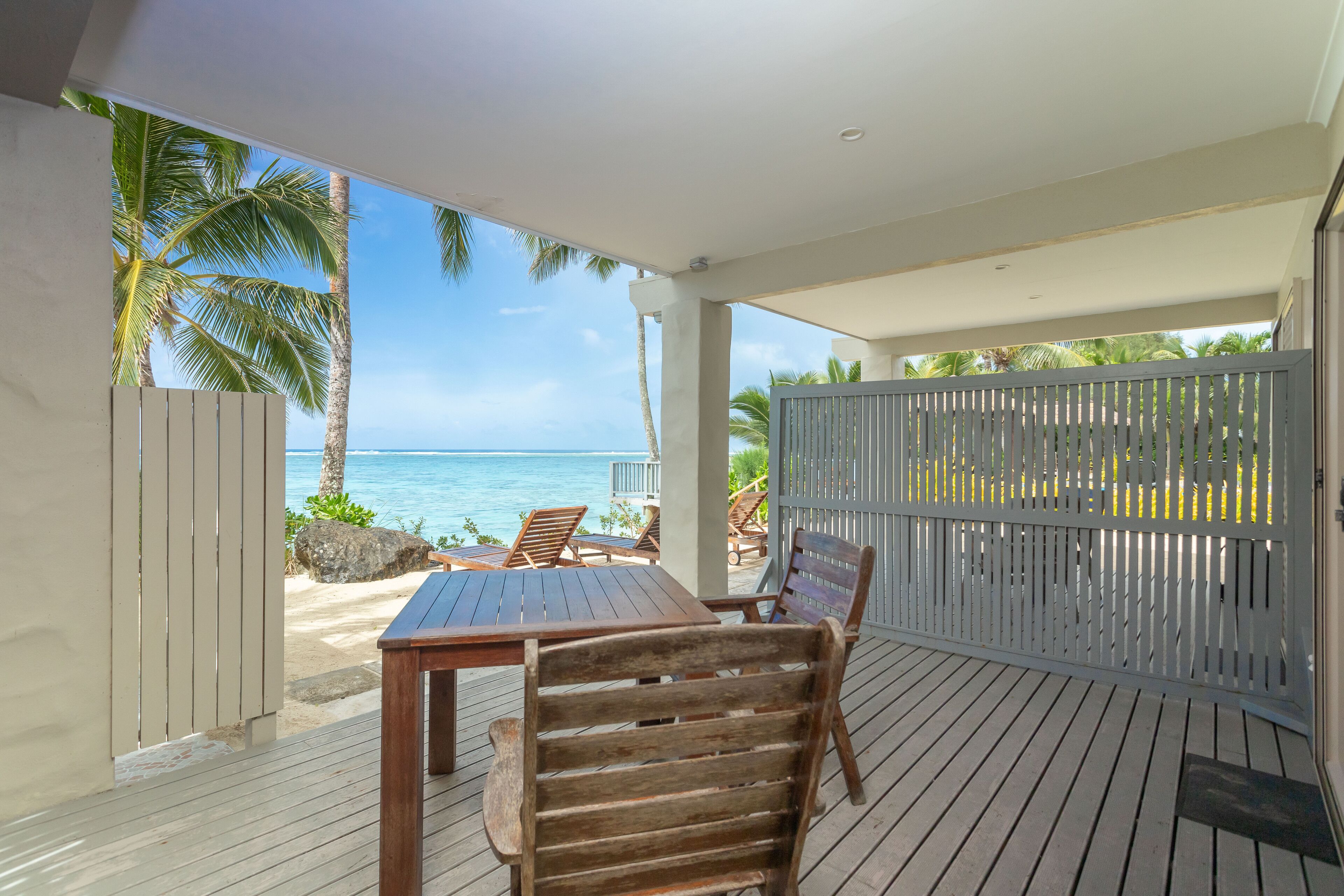 studio, beach view, beachfront | terrace/patio