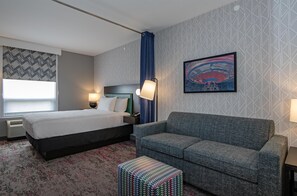 42-inch flat-screen TV with cable channels, TV, iPod dock - Home2 Suites by Hilton West Edmonton, Alberta, Canada (Edmonton)