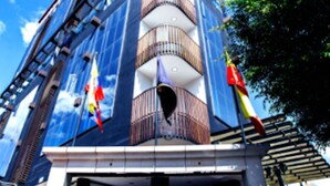 Façana frontal de l'allotjament