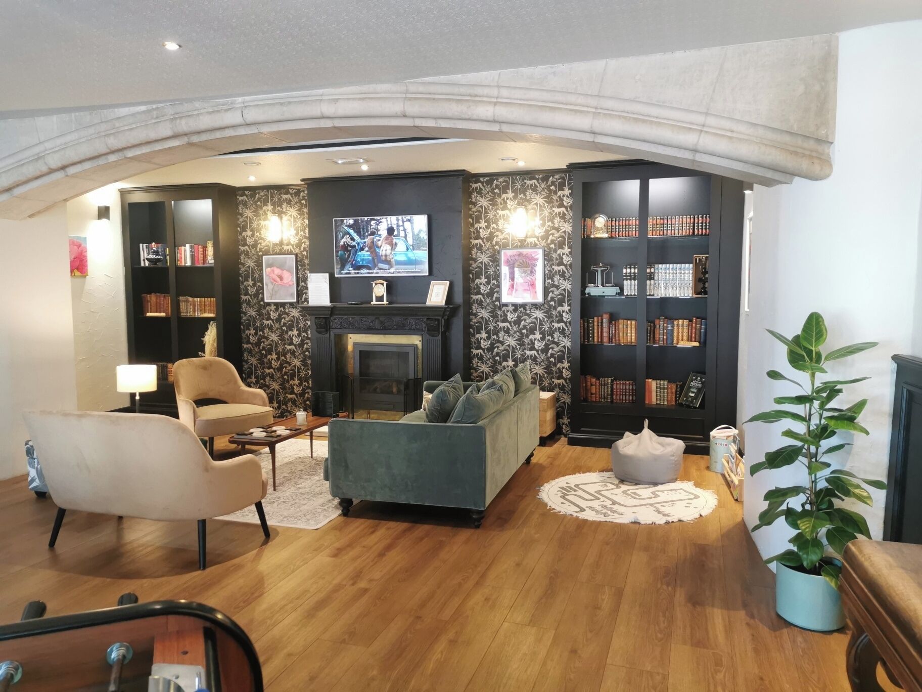 Sitteområde i lobbyen