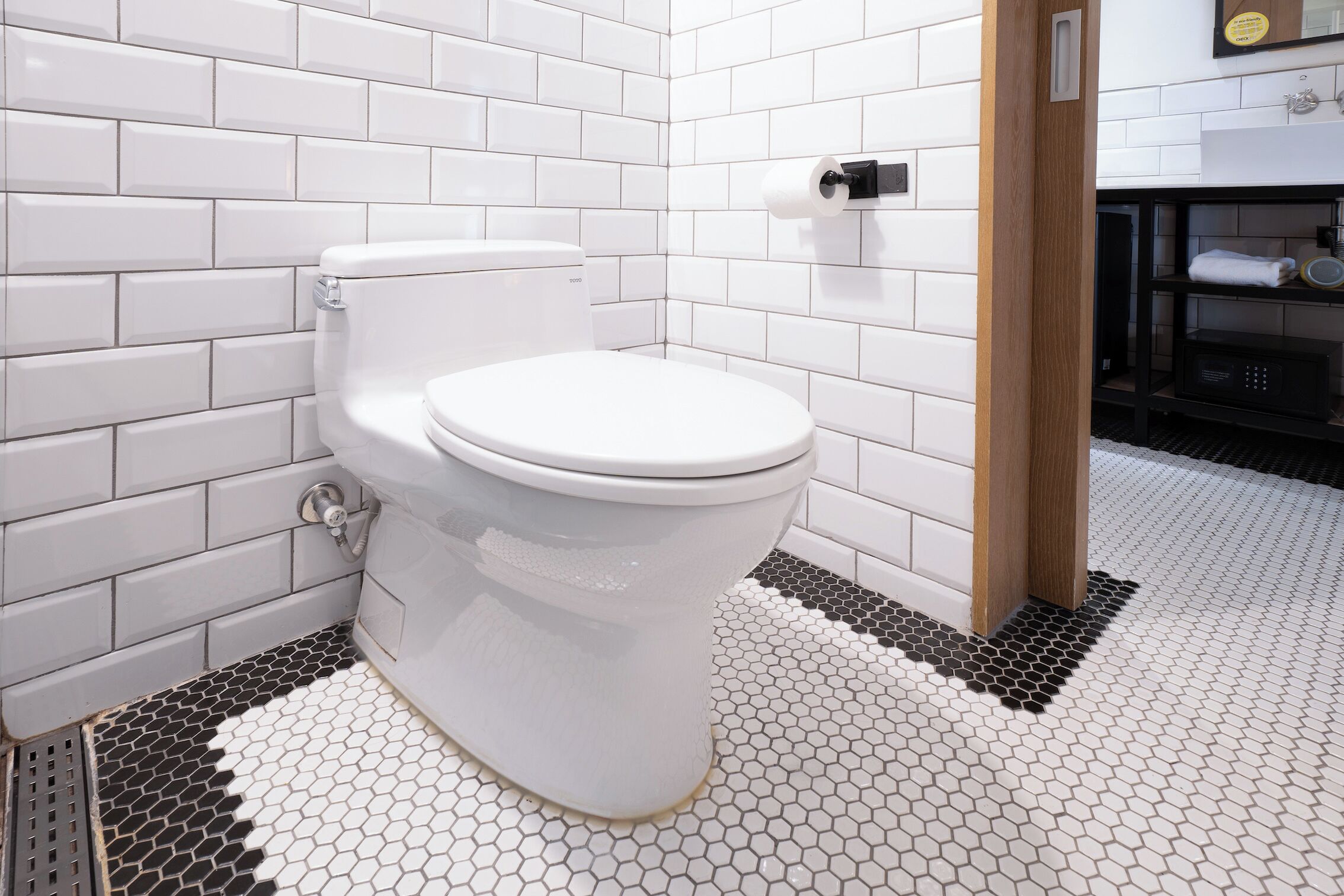 classic double room | bathroom | shower, rainfall showerhead, hair dryer, towels