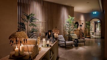 Behandlingsrum för par, bastu, Ängbastu och turkiskt bad/hamam