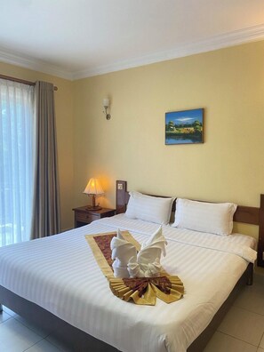 Terrace King Room | In-room safe, desk, blackout drapes, rollaway beds