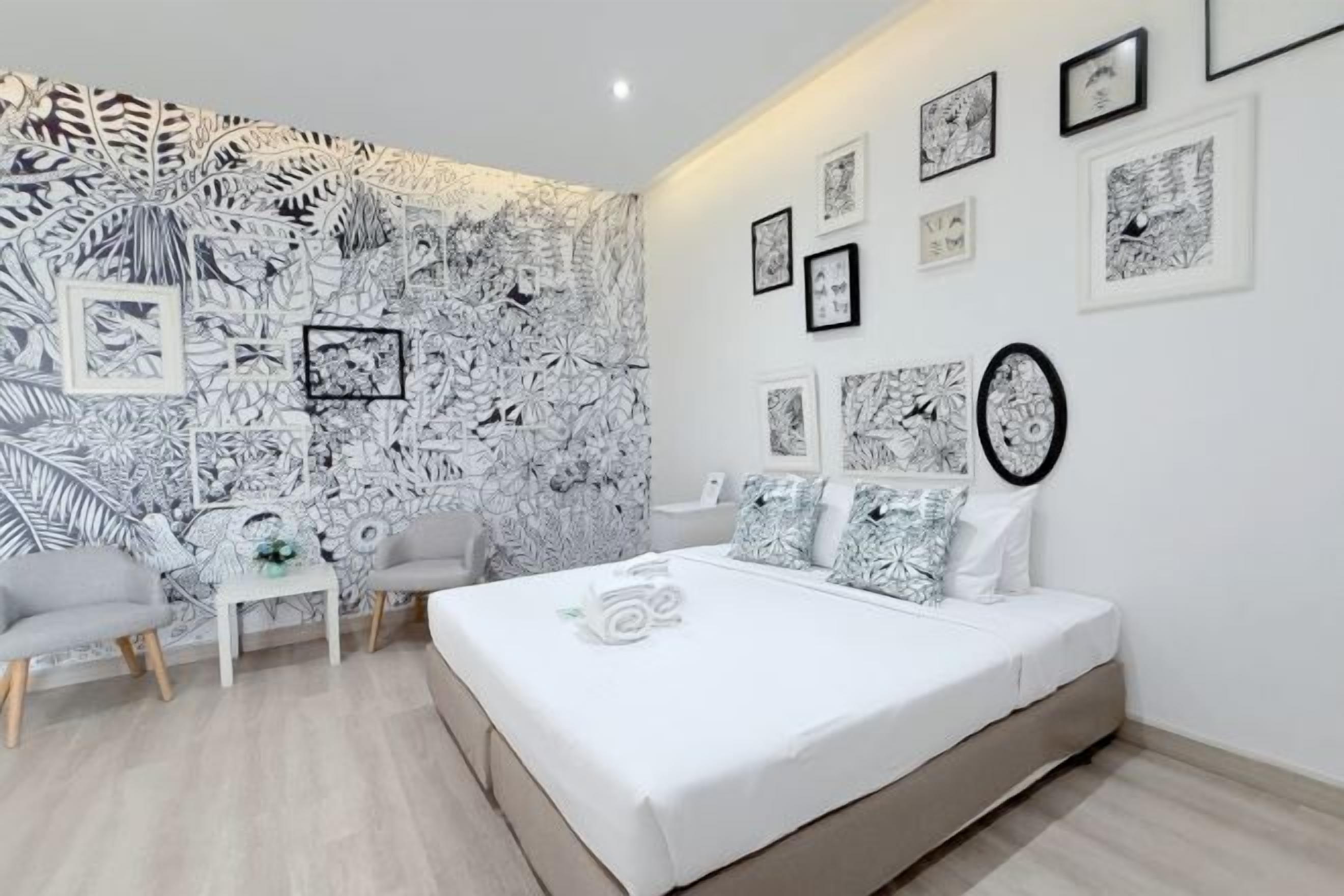 Free minibar, in-room safe, individually decorated