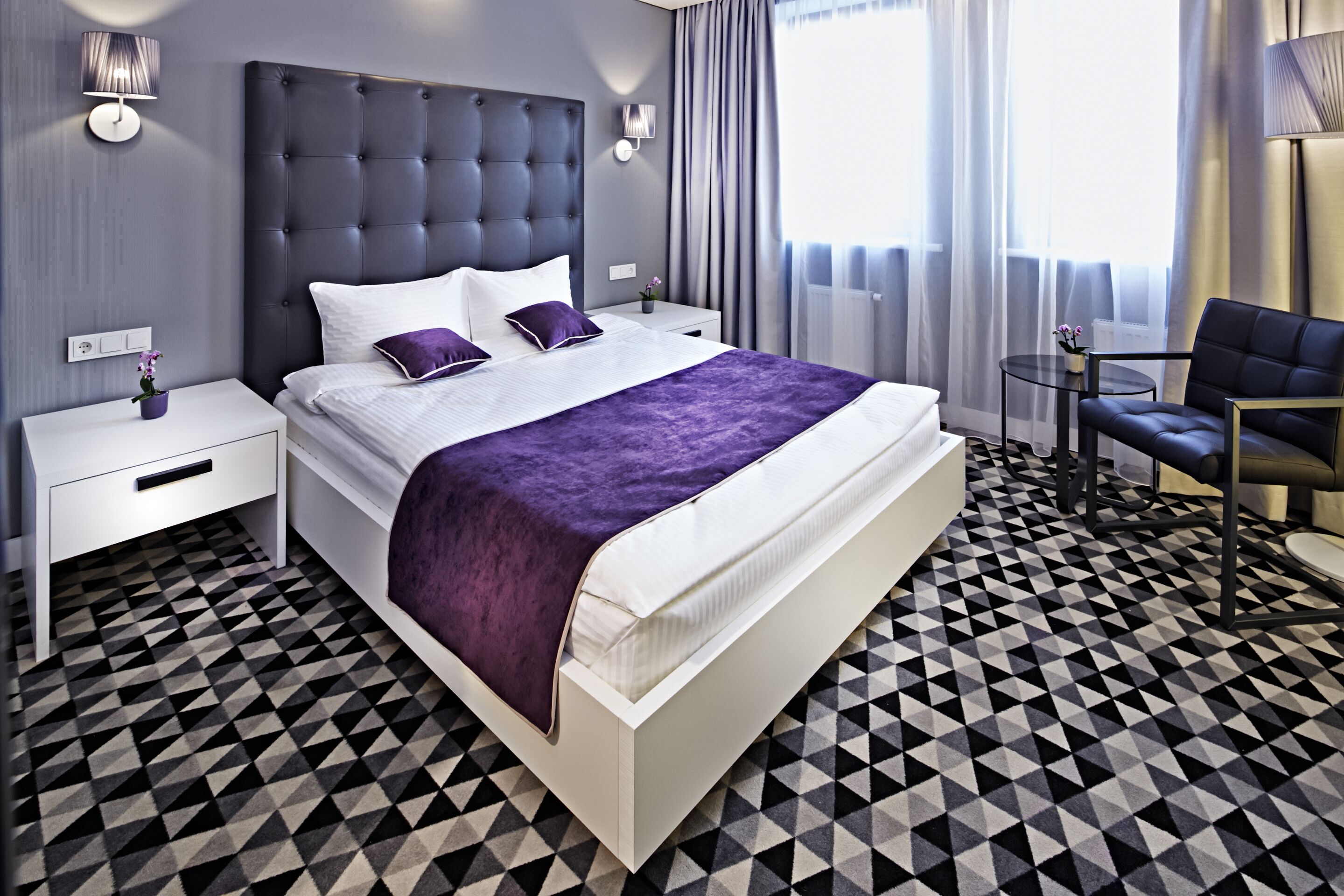 標準雙人房 | 高級寢具、迷你吧、客房內保險箱、獨特裝潢