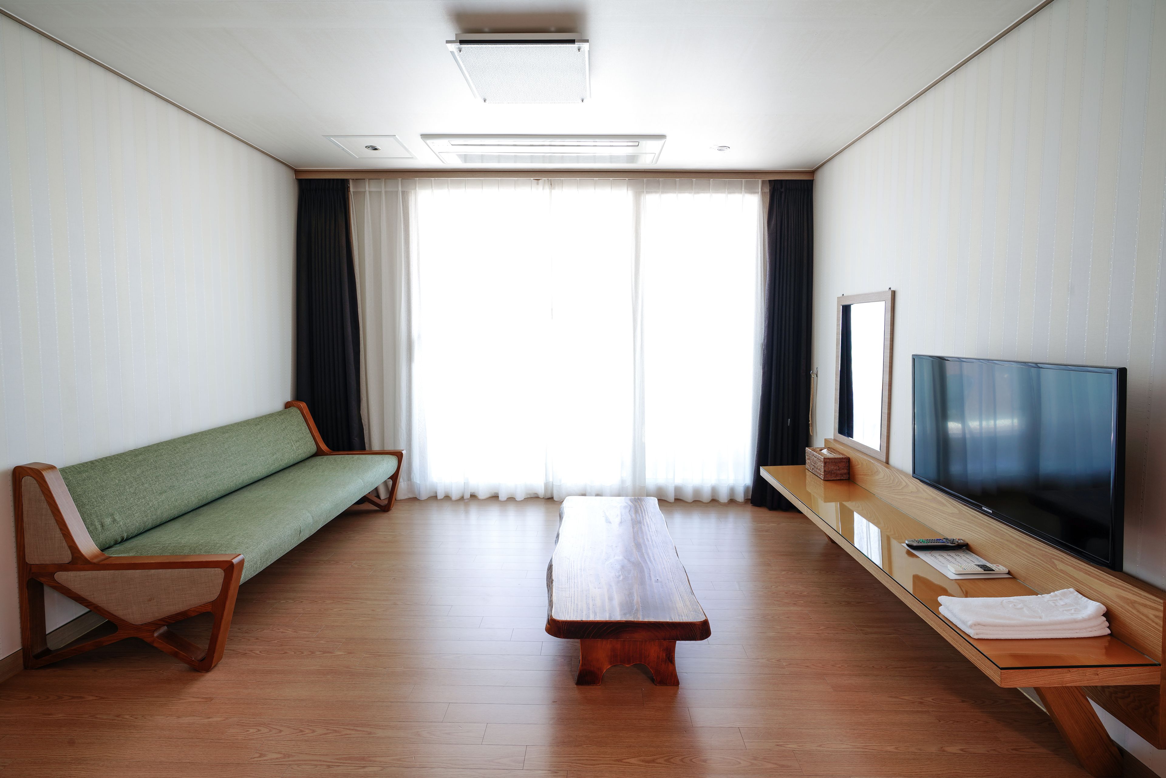 suite | desk, blackout curtains, soundproofing, iron/ironing board