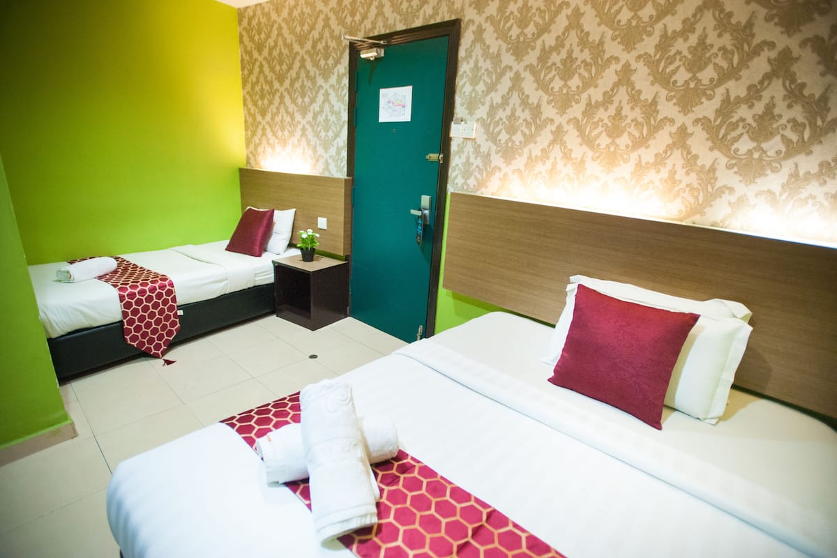In-room safe, desk, blackout curtains, iron/ironing board (on request)