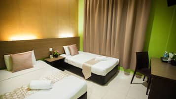 Superior Twin Room | In-room safe, desk, blackout drapes, iron/ironing board