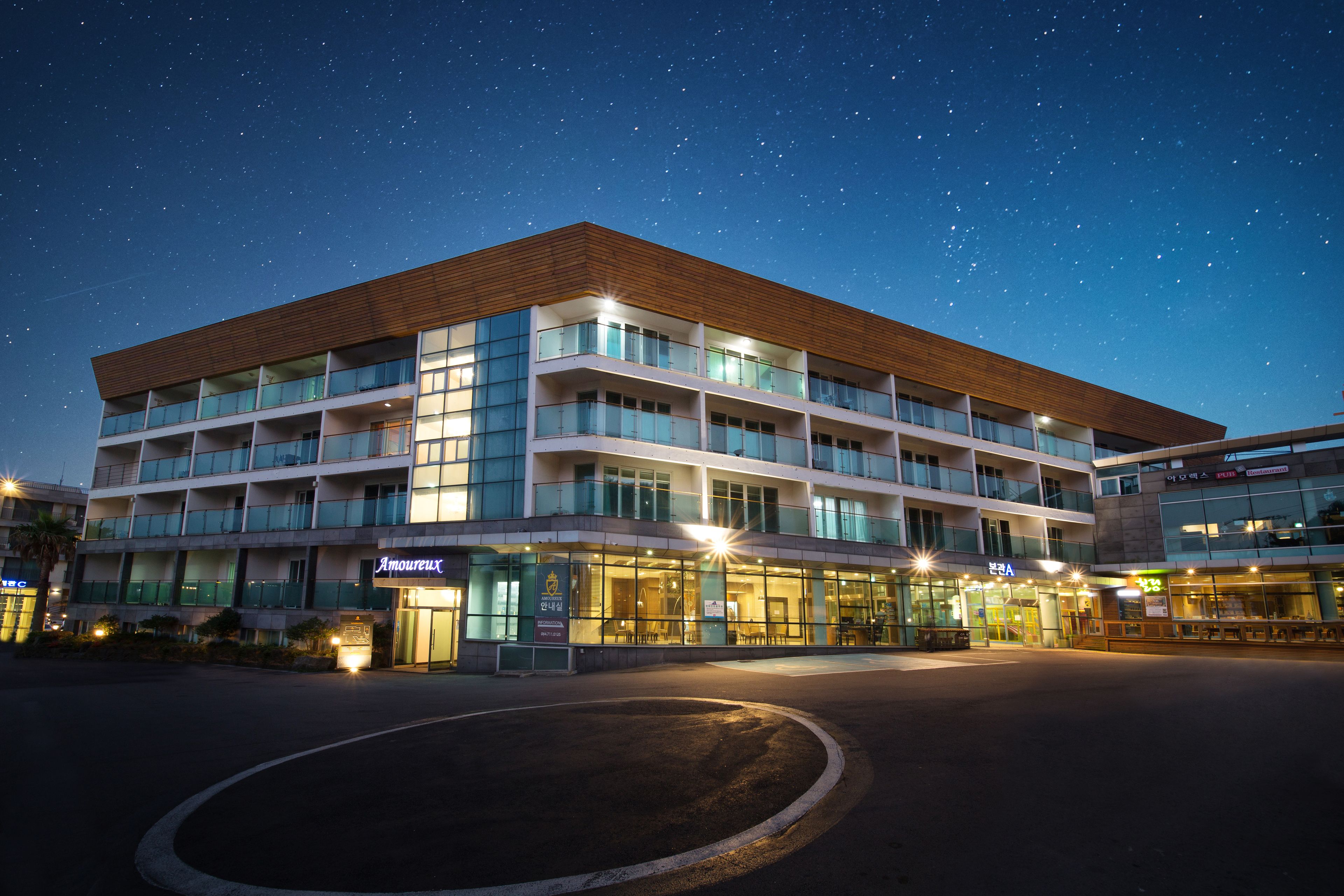 front of property – evening/night