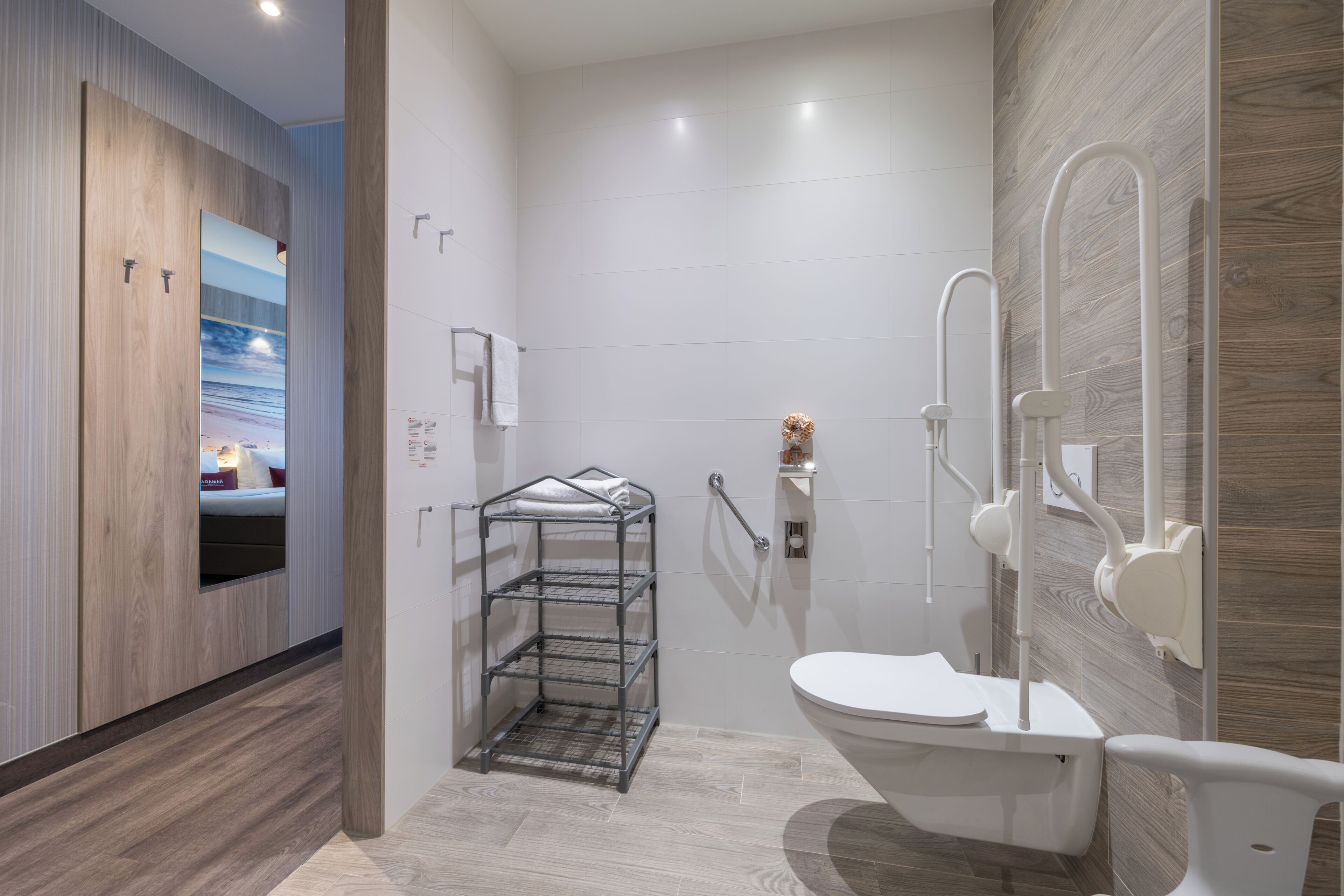 Kamer, 1 kingsize bed, toegankelijk voor mindervaliden | Badkamer