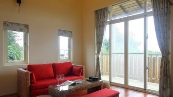 Quarto quádruplo luxo, terraço | 1 quarto, Wi-Fi de cortesia