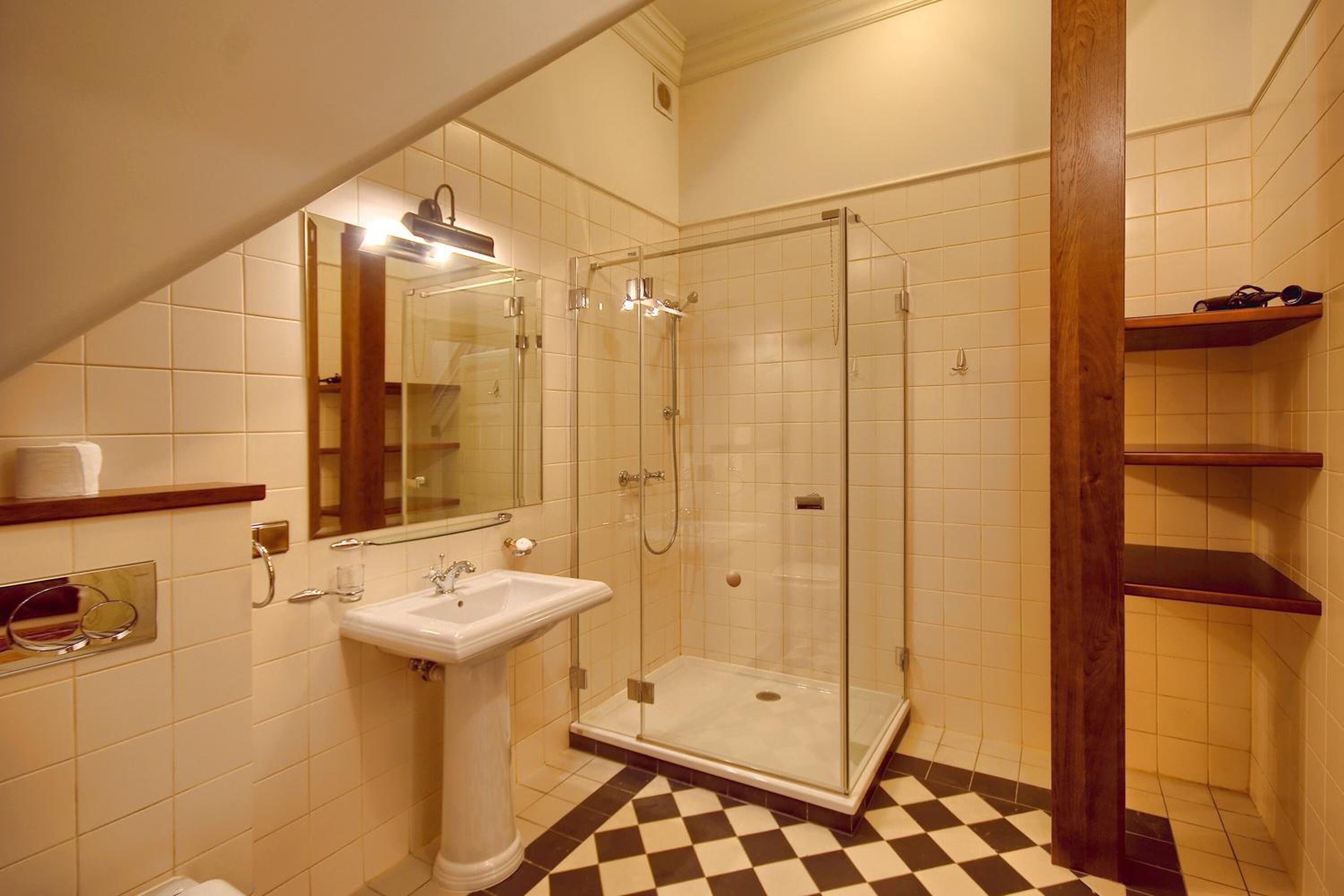 free toiletries, hair dryer, towels