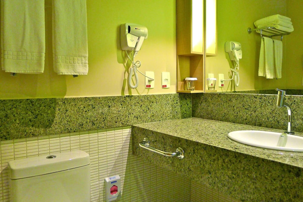 Bathroom | Shower, rainfall showerhead, free toiletries, hair dryer