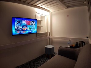 Loft Deluxe - delat badrum (Double Room) | Duntäcken, strykjärn/strykbräda, gratis wi-fi och sängkläder