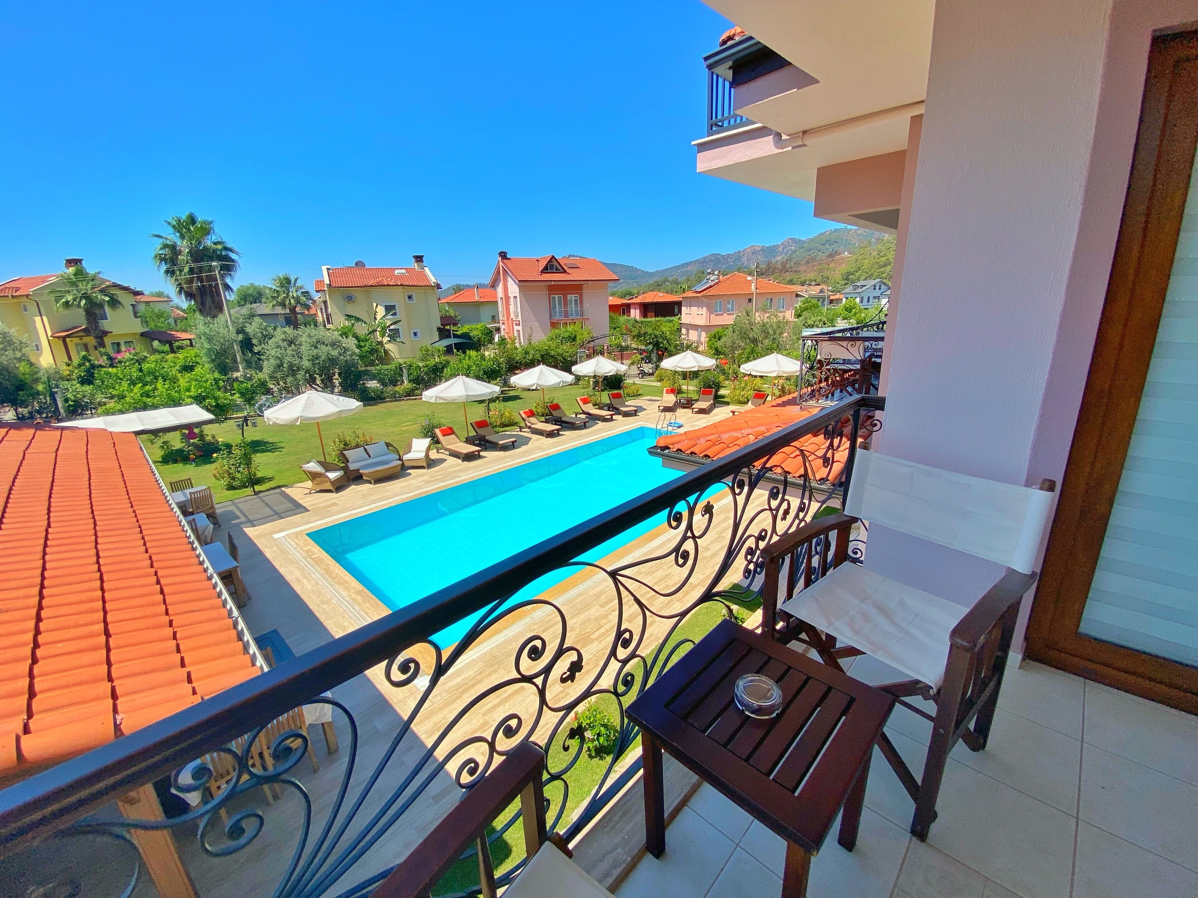 Uitzicht vanaf balkon