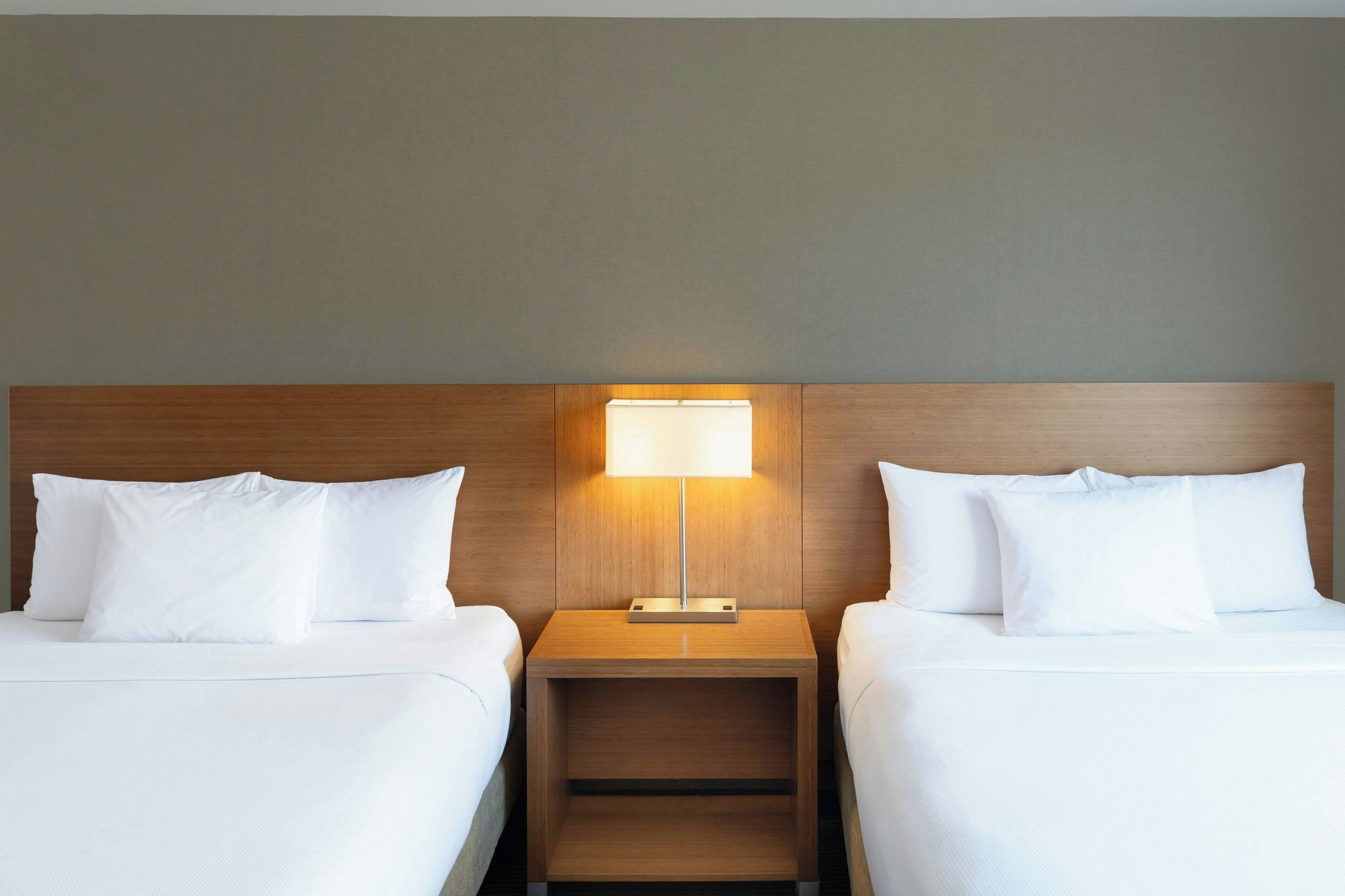 hypo-allergenic bedding, in-room safe, desk, laptop workspace