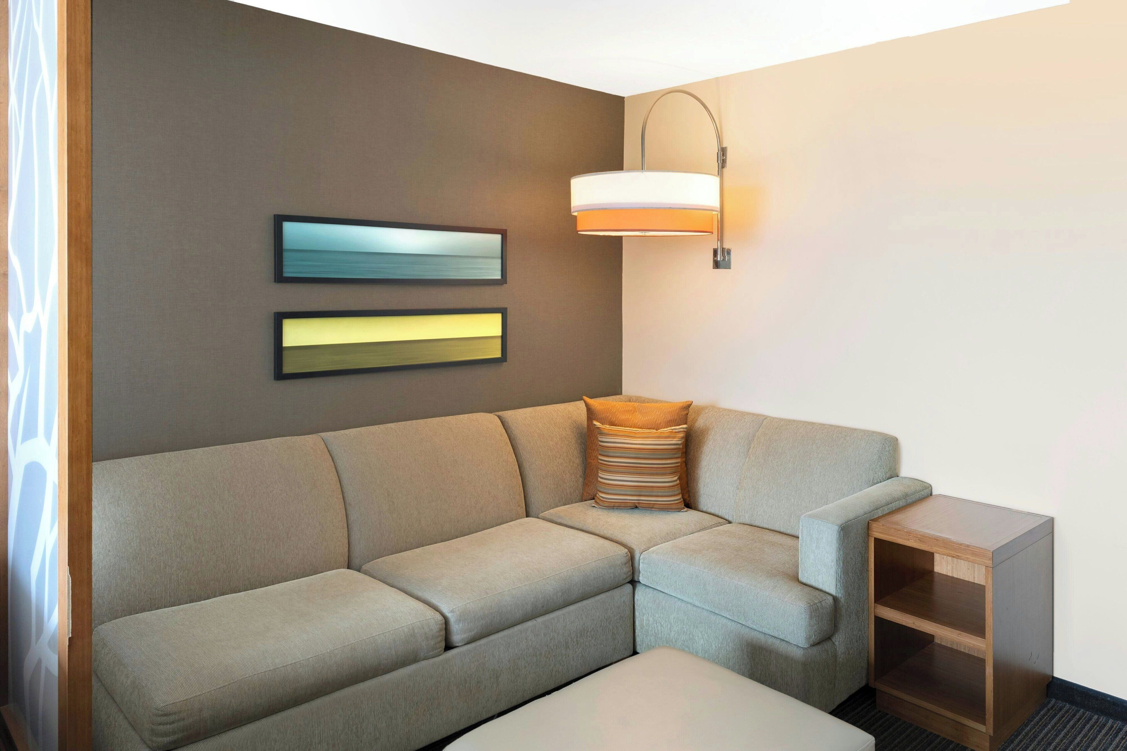 hypo-allergenic bedding, in-room safe, desk, laptop workspace