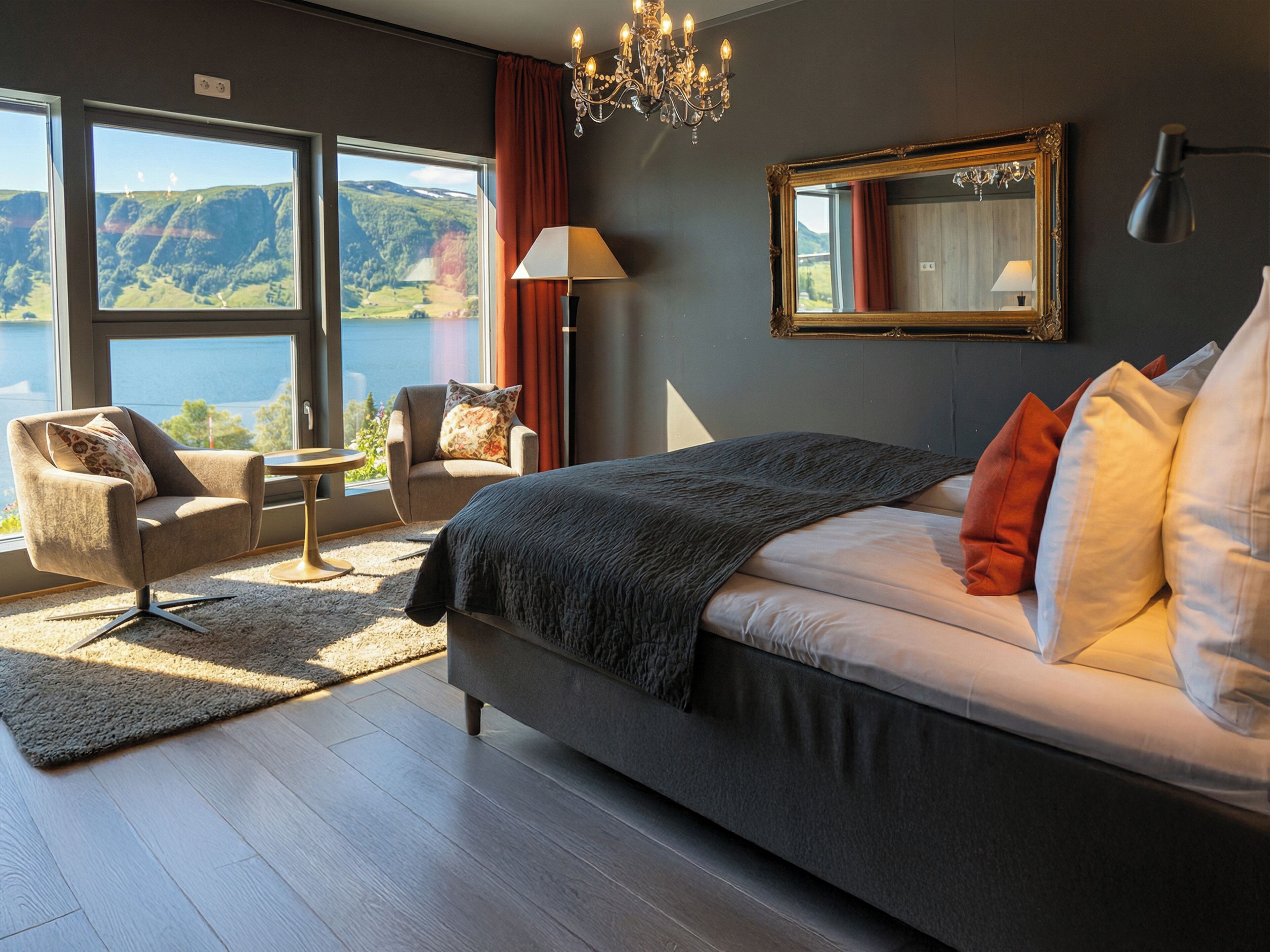 Rom – superior, 1 kingsize-seng, havutsikt | Sengetøy av topp kvalitet, lydisolert og strykejern/-brett