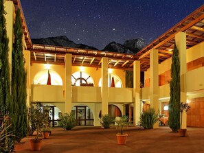 Front of property – evening/night