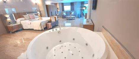 Superior Studio Suite, 1 Bedroom | Premium bedding, minibar, in-room safe, individually decorated