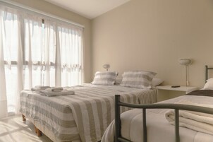 Standard Room, Sea View | Hypo-allergenic bedding, down comforters, in-room safe, free WiFi