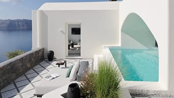 Executive-studiosviitti, 1 suuri parisänky, tupakointi kielletty, merinäköala | Terassi/patio